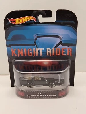 Hot Wheels Retro Entertainment - Knight Rider K.I.T.T. Modo Super Pursuit - Nuevo Foto 1 de 4
