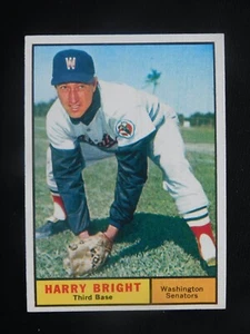 1961 Topps Baseball Card #447 Harry Bright (NM) - Picture 1 of 2