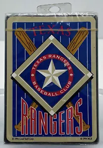 Vintage TEXAS RANGERS Baseball Club Playing Cards Good Stuff 1994 SEALED NEW - Picture 1 of 4