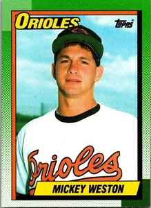1990 Topps - #377 Mickey Weston (RC) - Picture 1 of 2