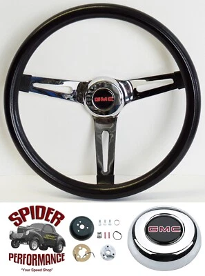 1988-1994 Jimmy Suburban GMC C/K pickup steering wheel 13 1/2" MUSCLE CAR CHROME - Image 1 of 4