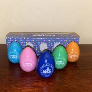New WHITE HOUSE 2023  EASTER 5 EGG SET PRESIDENT JOE BIDEN, COMMANDER, WILLOW - Picture 1 of 9