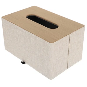 Caja de pañuelos de escritorio para servilletas contenedor de almacenamiento en el hogar soporte dispensador - Imagen 1 de 12