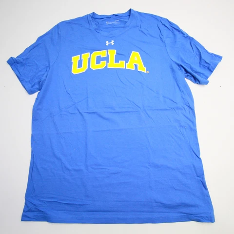 UCLA Bruins Under Armour HeatGear Short Sleeve Shirt Men's Blue/Yellow New Cover