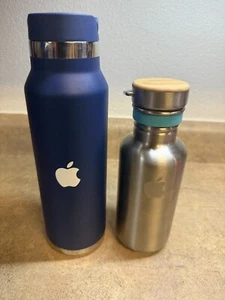 RARE Apple Employee Exclusive Metal Water Bottle and Thermos Set - Picture 1 of 8