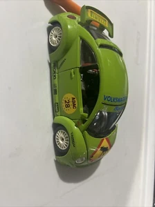 Volkswagen Beetle Cup (1999) 1/24 Diecast Model Green Bug Burago - Picture 1 of 10