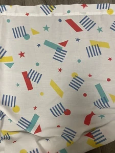 VINTAGE 1980’s GEOMETRIC TWIN FLAT SHEET - Picture 1 of 1