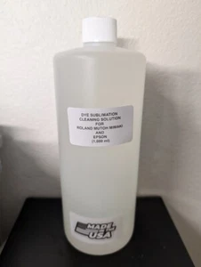 DYE SUBLIMATION CLEANING SOLUTION FOR ROLAND MUTOH MIMAKI AND EPSON (1,000 ml) - Picture 1 of 1