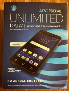 Brand New Alcatel idealXCITE AT&T PrePaid Phone 5044R Android 8GB - Picture 1 of 2