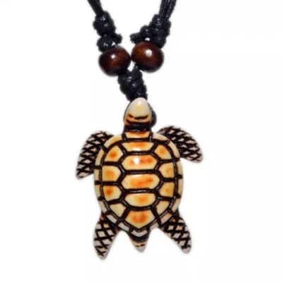 Cute Sea Turtles Tortoises Love Spirit Animal Necklace Pendant + Free Gift Bag - Image 1 of 4