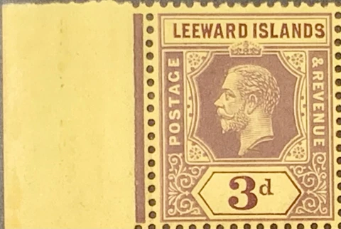 Leeward Islands #SG51dw MNH CV£450.00 1913 KEVII [Inverted Watermark][51 Mi51] Cover