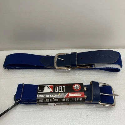 Nuevo Cinturón Franklin Béisbol Softbol Azul Real 22" - 42" Elástico Ajustable Foto 1 de 4