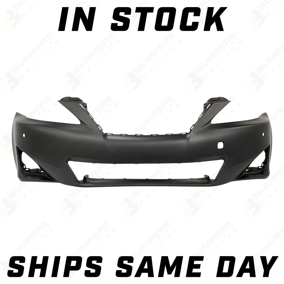 NEW Primered - Front Bumper Cover for 2011 2012 2013 Lexus IS250 IS350 w/ Park Foto 1 de 4