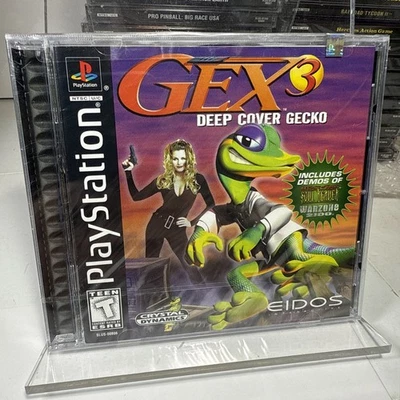 PLAYSTATION 1 - GEX 3: DEEP COVER GECKO Game Brand New Factory SEALED - Image 1 of 4