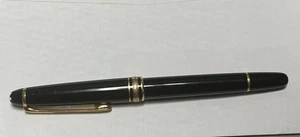 Montblanc Meisterstuck Classique 144 Fountain Pen Black  14k Nib - Bild 1 von 9