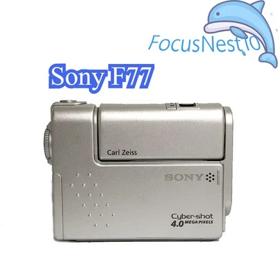 Sony Cyber-shot DSC-F77 Digital Camera 4.0MP Compact Built-in Flash Silver - Image 1 of 4