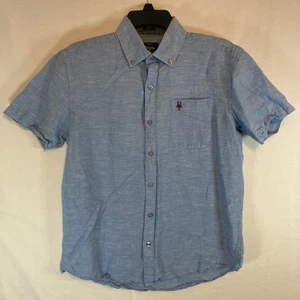 artistry in motion shirt Small Slim Fit Short Sleeve Blue With Pocket - Picture 1 of 10