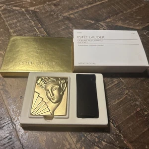 Vintage Estée Lauder Golden Age Compact - Art Deco Lucidity Powder Compact Neu in OVP - Bild 1 von 8