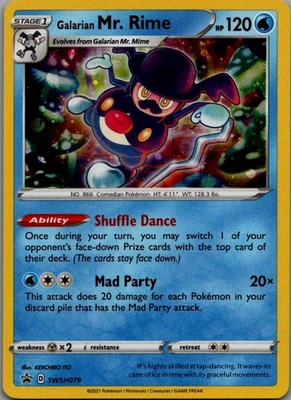 Galarian Mr. Rime Promo SWSH: Sword & Shield Promo Cards SWSH079 NM - Image 1 of 2