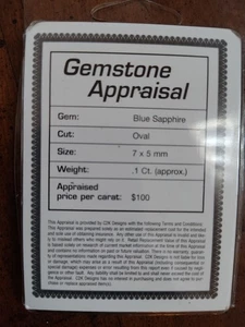 1 Carat Loose Blue Sapphire - Picture 1 of 2
