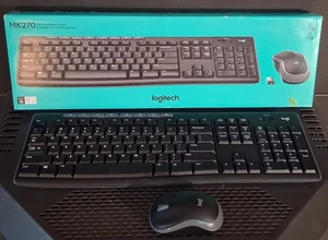 Combo de teclado y mouse inalámbricos Logitech MK270 con caja receptora y baterías - Imagen 1 de 2