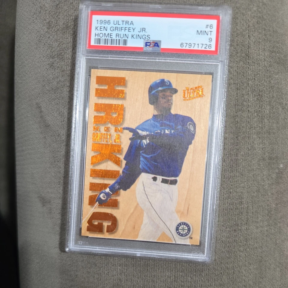 KEN GRIFFEY JR. PSA 9 1996 FLEER ULTRA #6 HR KINGS HOME RUN KING Foto 1 de 2