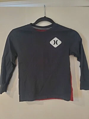 Camiseta Hurley L/S para niños roja/negra S 7/grande muy buen estado surf skate Foto 1 de 4