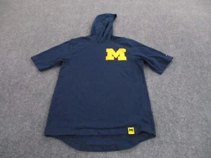 Michigan Shirt Adult M Jordan Athletic Logo Nike Active Hooded Football Womens - Picture 1 of 12