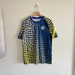 CHELSEA 2021 2022 PRE MATCH TRAINING FOOTBALL SHIRT SOCCER JERSEY NIKE Sz M - Bild 1 von 4