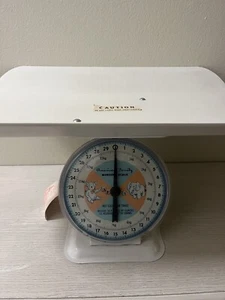 Vintage American Family Nursery Baby Scale Teddy Bear Elephant 30 lbs or 13.5 kg - Picture 1 of 6