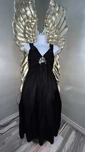 Lanvin Paris Ete Black Cocktail Party Dress Size 38 US 8 Alber Elbaz jewel - Picture 1 of 16