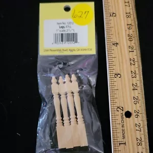 1:12 Miniatur Puppenhaus Hausarbeit 2-3/16" Beine 4 Stück #12012 - Bild 1 von 1