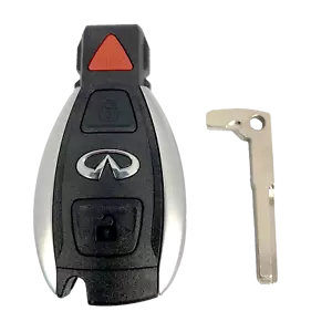 Locked OEM INFINITI Keyless Remote Fob 3B + New Key Insert IYZDC12K - Picture 1 of 6