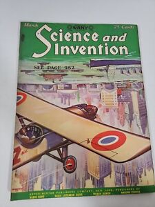 March 1928 Science & Invention Magazine Model Aeronautics Radio Stories Ephemera