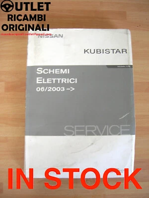 Manuale Usato originale Schemi elettrici Nissan Kubistar in Italiano - Immagine 1 di 3