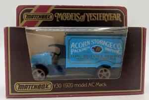 MATCHBOX MODELS OF YESTERYEAR Y30 1920 MODEL AC MACK VAN ACORN STORAGE Co UK ⭐⭐⭐ - Picture 1 of 5