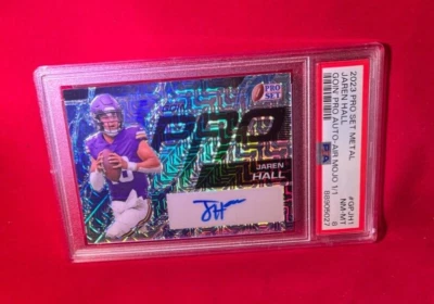 Jaren Hall 2023 Pro Set Metal Goin' Pro Teal Mojo Auto 1/1 - Image 1 of 2