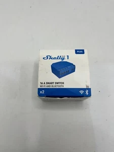 2 X Shelly Plus1 16A Relay Switch Embedded Web Server IOS Google Android Alexa - Picture 1 of 5