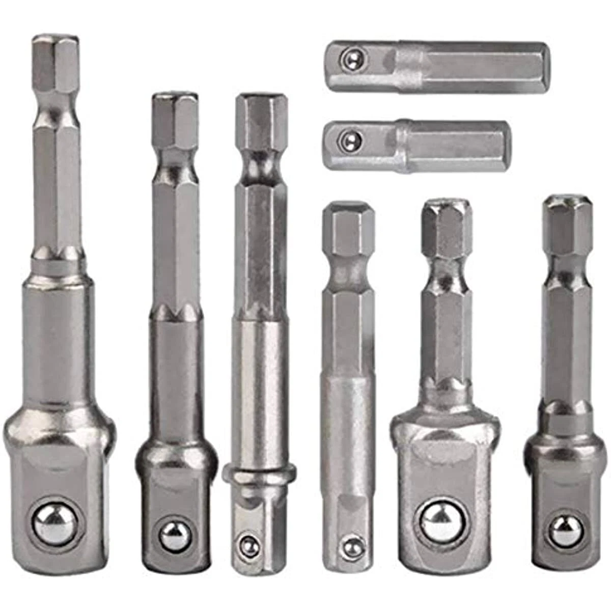 Sechskant-Adapter-Set, 3 Stück – Wandelt Schlagratschenschlüssel In Schraubendreher Um, Für Bits & Bohrer