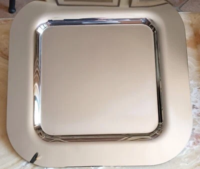 Vassoio da portata marca Sambonet anni '80 in acciaio inox 18/10 - Immagine 1 di 3