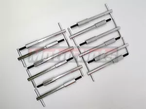 SBF Ford Cromo Corto T-Bar Juego de Cubierta de Válvula de Tuerca de Ala 12 Piezas Perno Perno 289 302 351W - Imagen 1 de 5