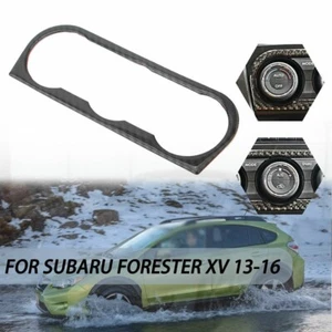 Carbon Fiber Air Conditioner Panel Trim Cover For Subaru Forester XV 2013-16 - Picture 1 of 6