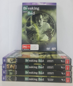 Breaking Bad  Seasons 1,3,4,5,6 Crime Drama Series Region 4 DVD - VGC