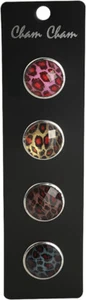 Button Klick Druckknopf 4 Mix Leoparden für Chunk Schmuckarmband - Bild 1 von 1
