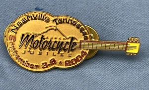Nashville ANPAC Motorcycle Jubilee Pin 2004 Guitar Shape - Picture 1 of 3