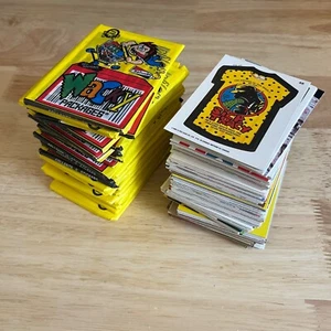 (29) Vintage Wacky Packages Stickers Sealed Wax Packs 1990 Topps and Singles - Picture 1 of 6