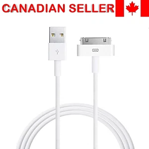 USB Cable Charger for IPhone 4 4S 3G 3GS iPad 1 2 3 iPod Touch Nano 30 Pin - Photo 1 sur 8