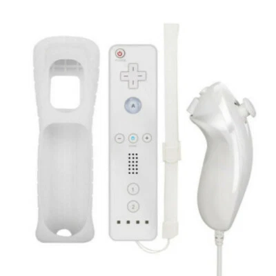 Nintendo Wii / U 2 in 1 Remote Motion Plus Inside Controller Nunchuk - Bild 1 von 4