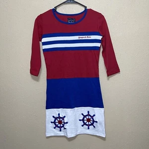Giorgio di Mare Yachting Collection ABITO COTONE ROSSO BIANCO BLU TAGLIA M NUOVO - Foto 1 di 6