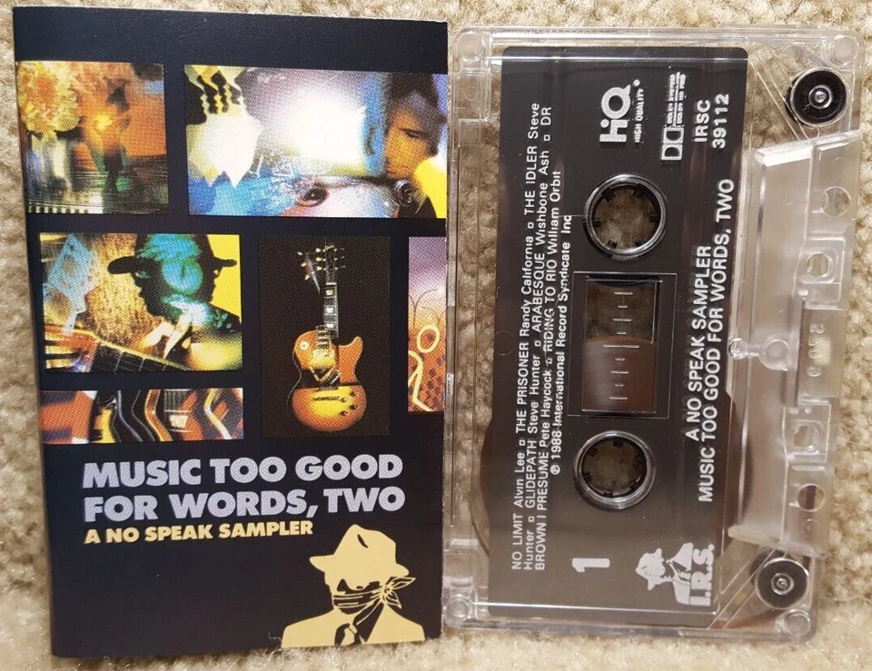 1988 Cassette Tape Music Too Good For Words A No Speak Sampler Two Pete Haycock Foto 1 de 4